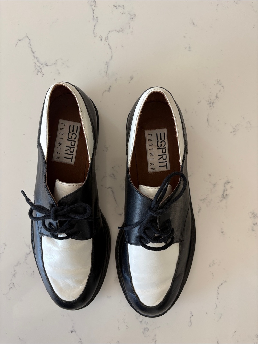 ESPRIT vintage leather oxfords women size 7